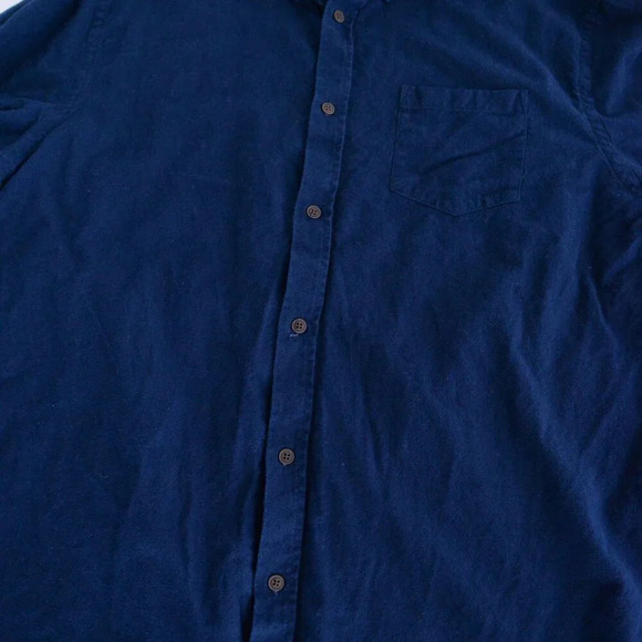 Logan Hill Navy 100% Thick Cotton Outdoor Gorpcore Button Down Shirt 2XL - Picture 8 of 10